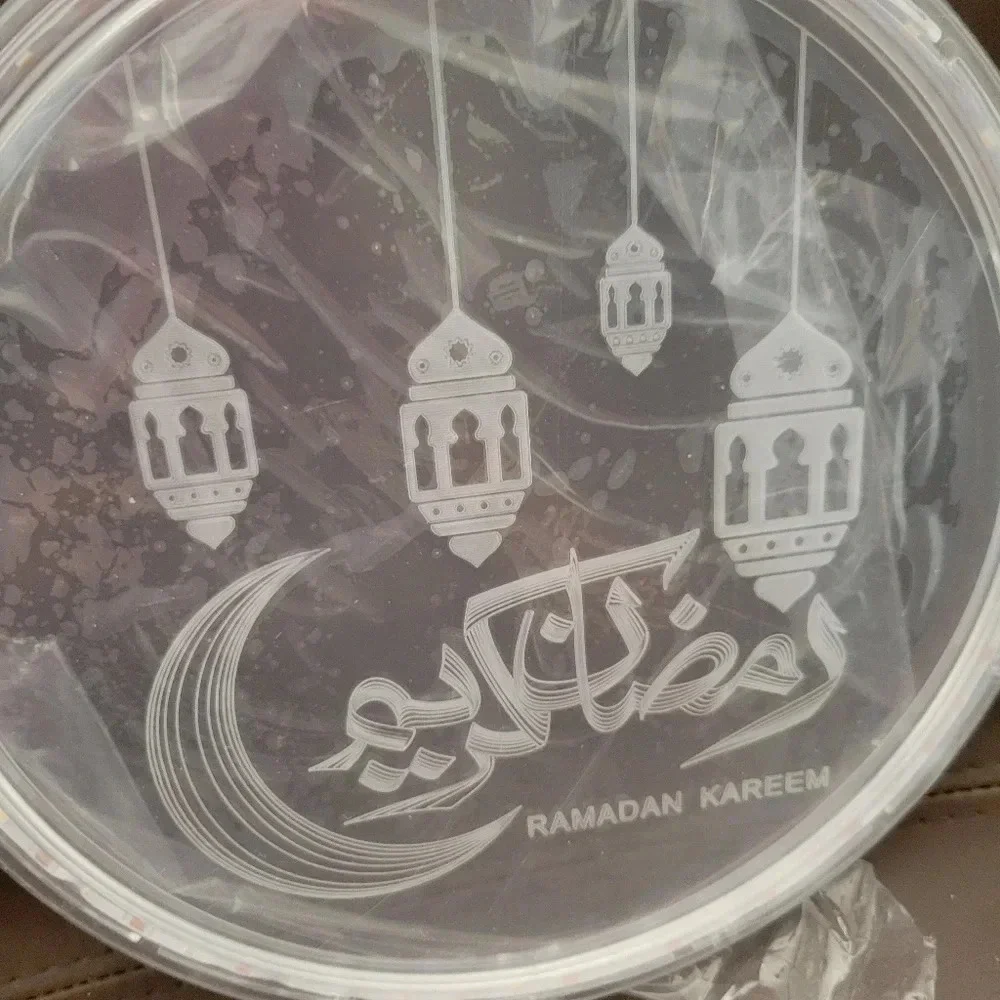 NIB 3D LED Ramadan Kareem Festival Decor Hanging Light Moon Lantern